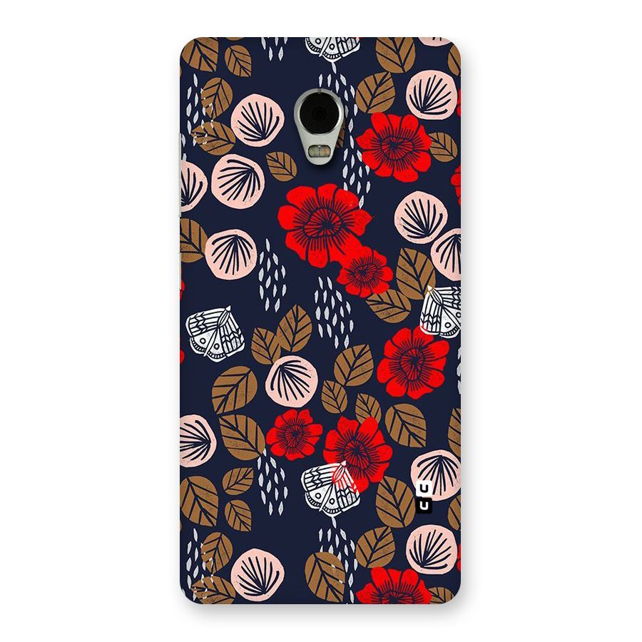 Orange Flora Back Case for Lenovo Vibe P1