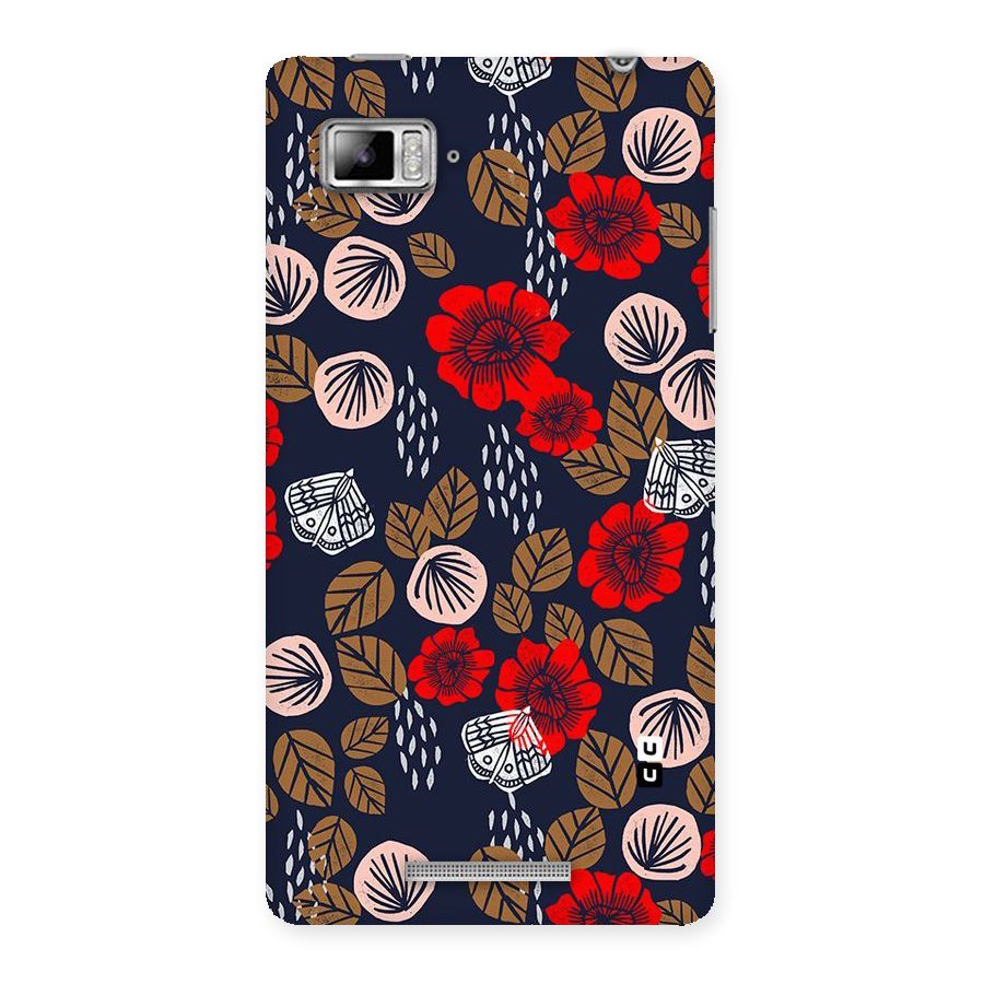 Orange Flora Back Case for Lenovo Vibe Z K910