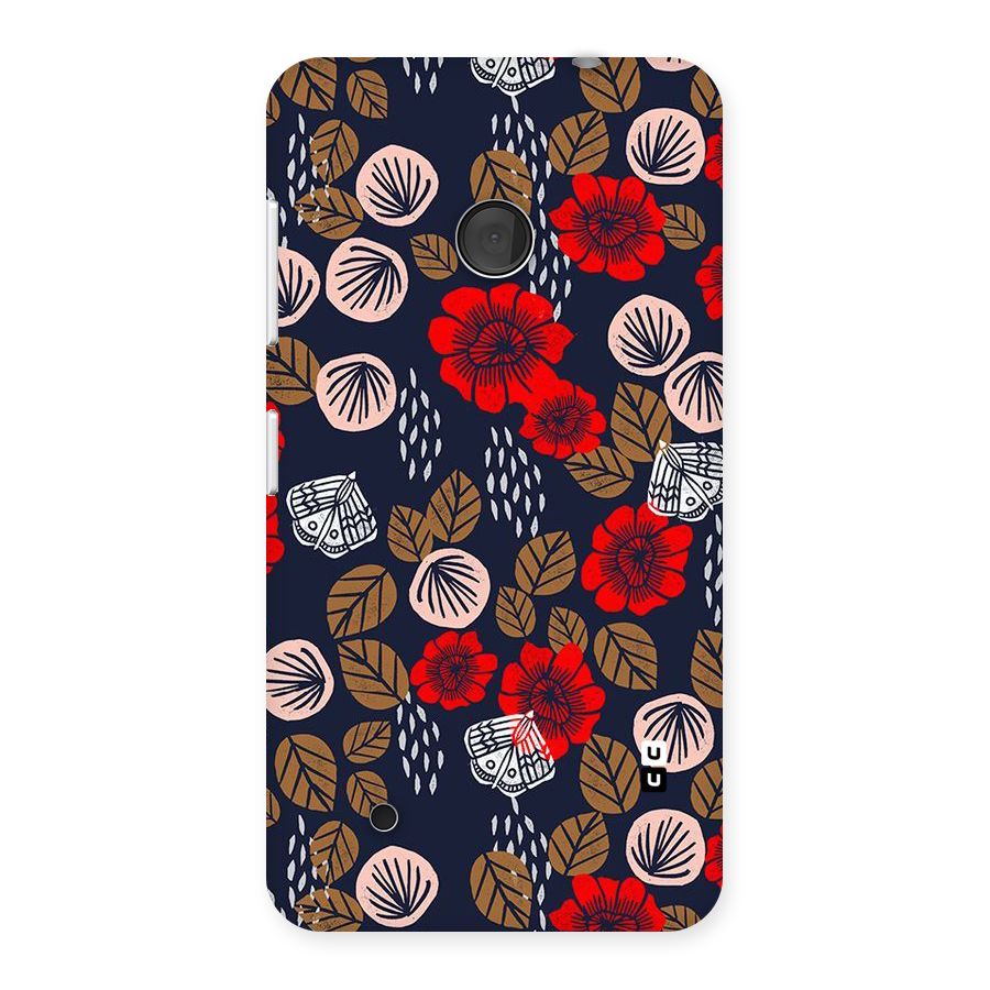 Orange Flora Back Case for Lumia 530