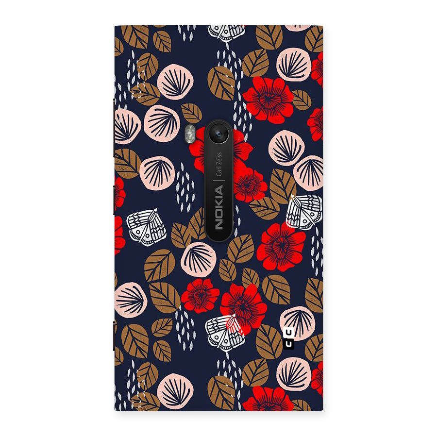 Orange Flora Back Case for Lumia 920