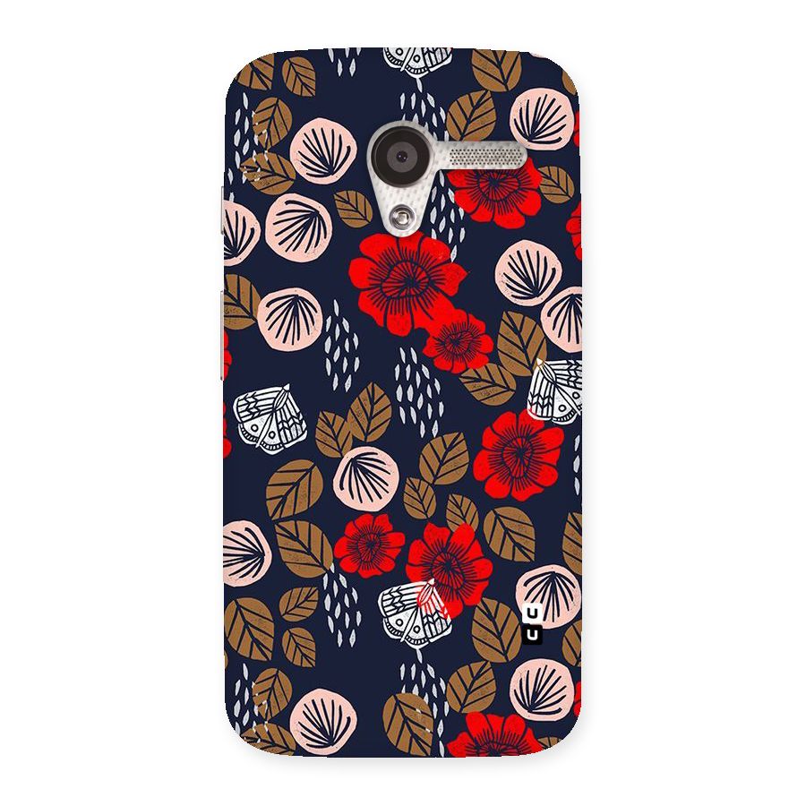 Orange Flora Back Case for Moto X