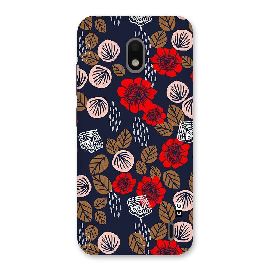 Orange Flora Back Case for Nokia 2.2