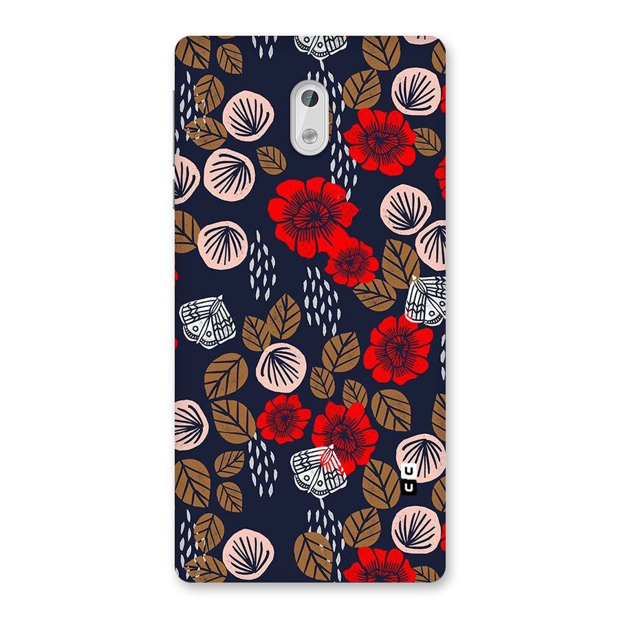 Orange Flora Back Case for Nokia 3