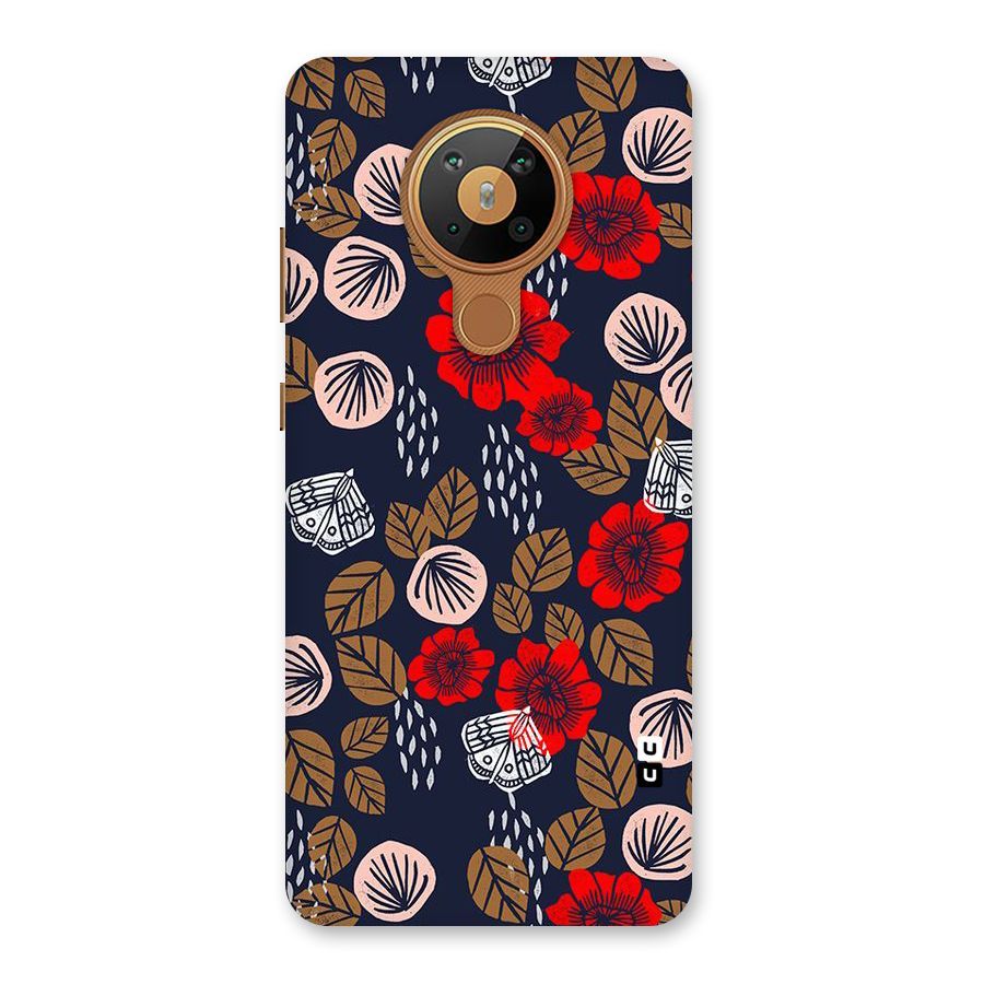 Orange Flora Back Case for Nokia 5.3