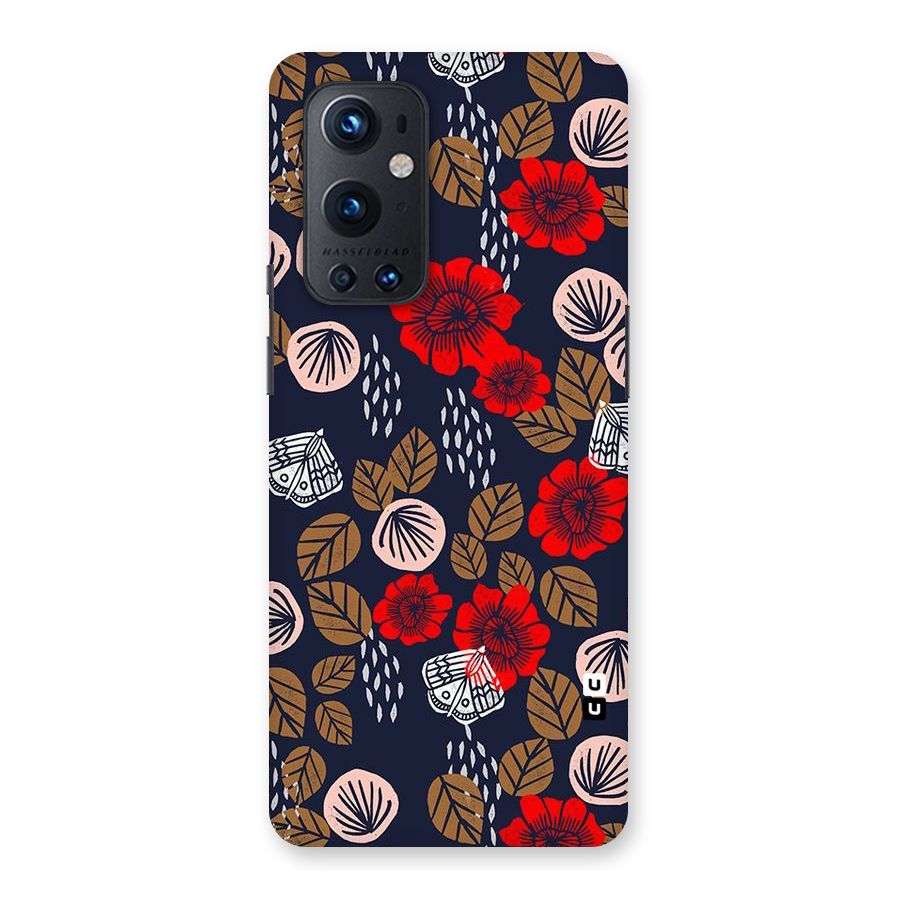 Orange Flora Back Case for OnePlus 9 Pro