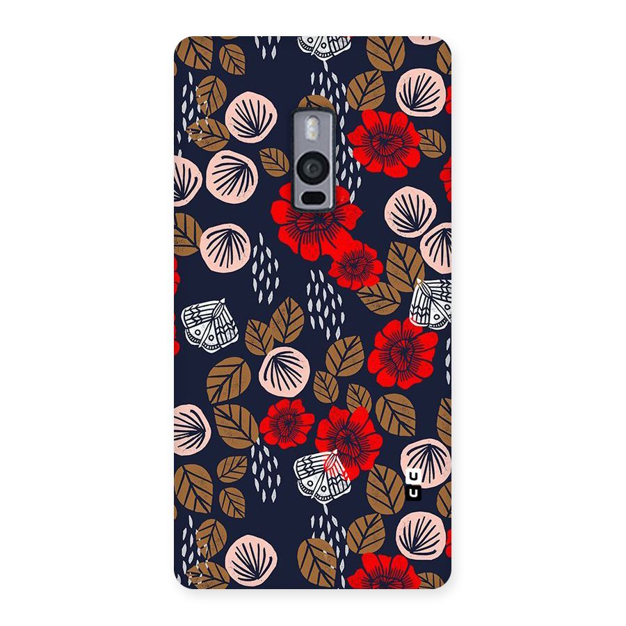 Orange Flora Back Case for OnePlus Two