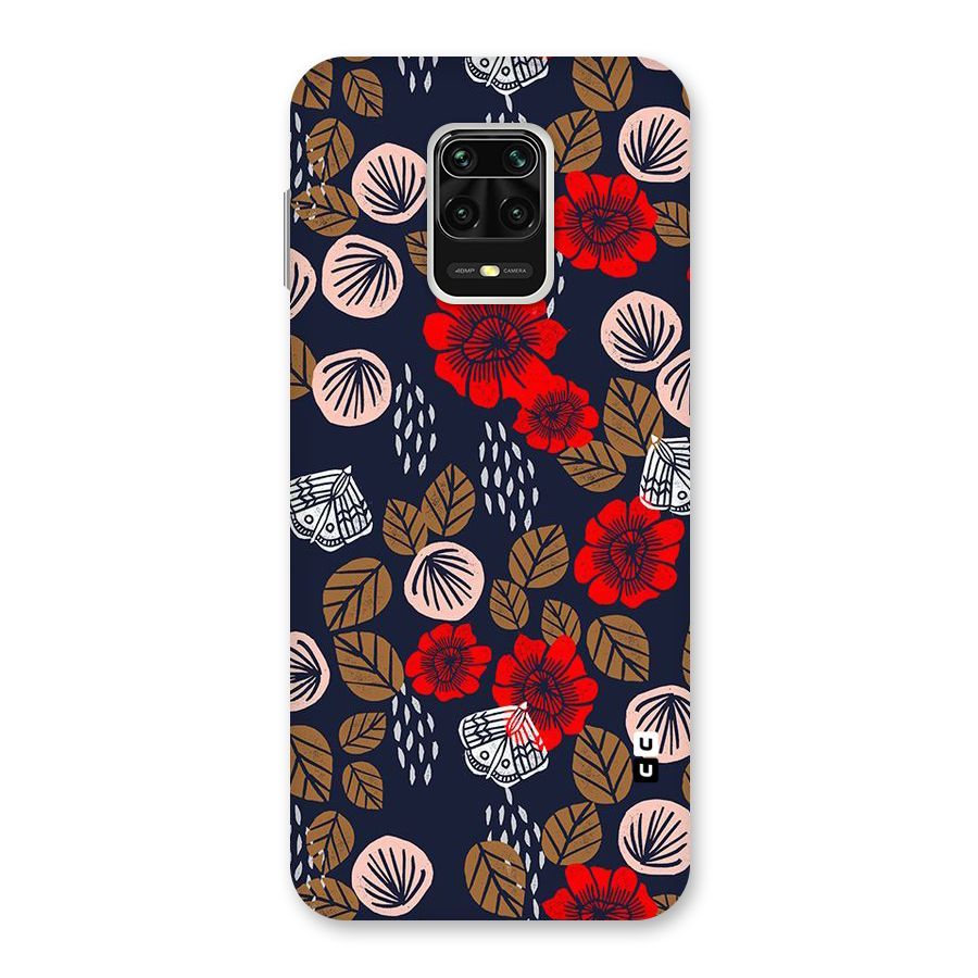 Orange Flora Back Case for Poco M2 Pro
