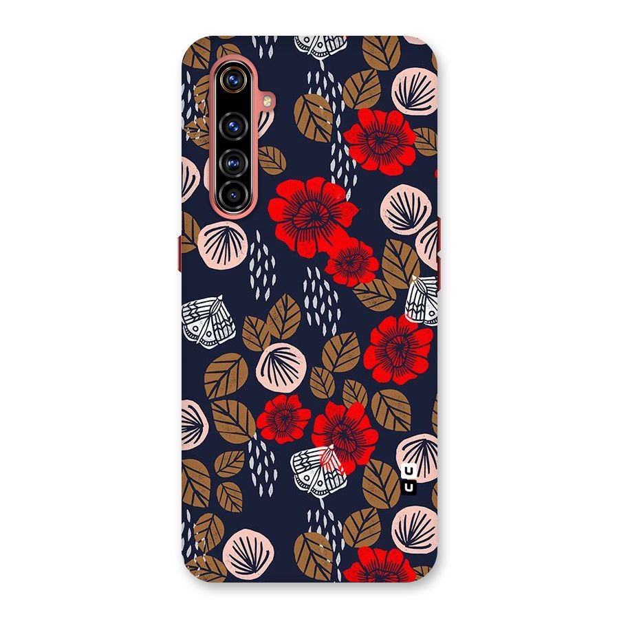 Orange Flora Back Case for Realme X50 Pro