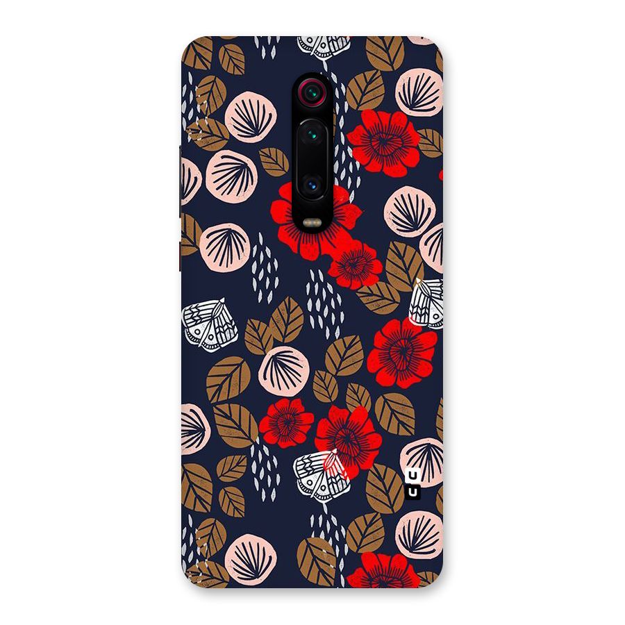 Orange Flora Back Case for Redmi K20