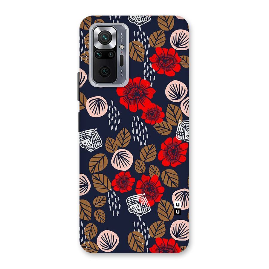Orange Flora Back Case for Redmi Note 10 Pro Max