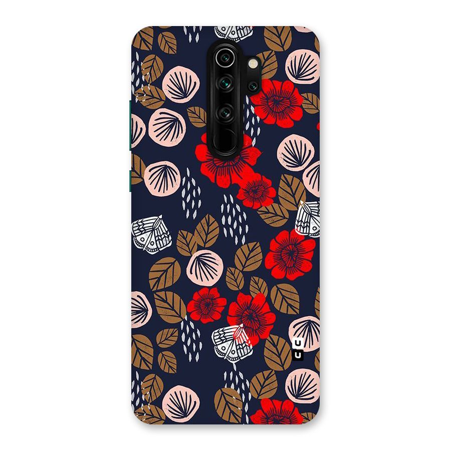 Orange Flora Back Case for Redmi Note 8 Pro