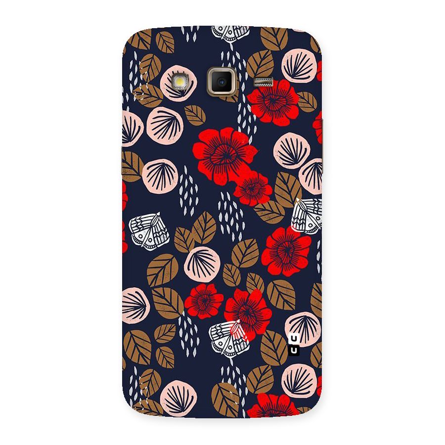Orange Flora Back Case for Samsung Galaxy Grand 2