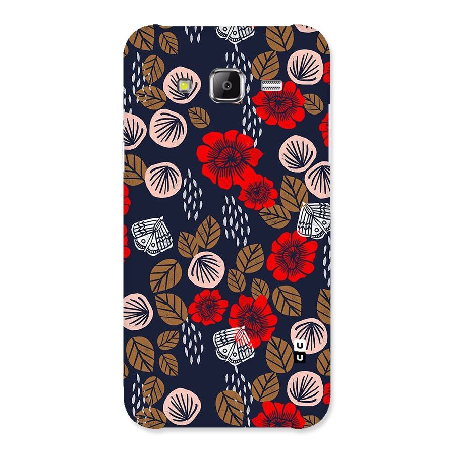 Orange Flora Back Case for Samsung Galaxy J2 Prime