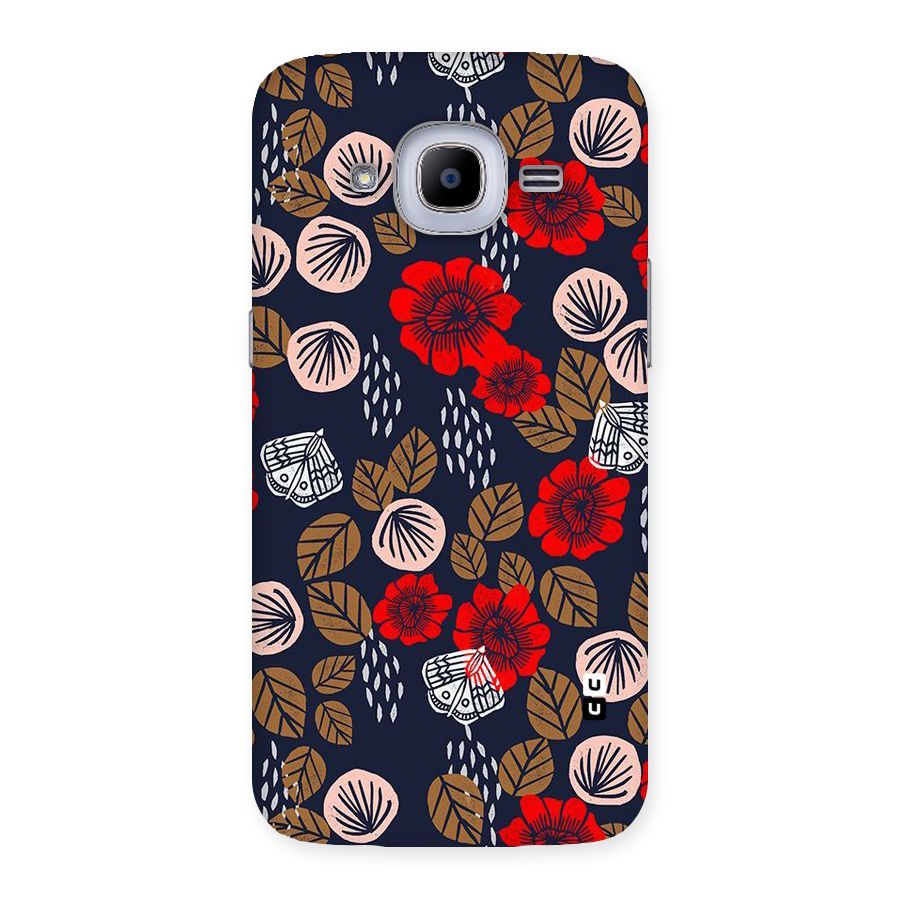 Orange Flora Back Case for Samsung Galaxy J2 Pro
