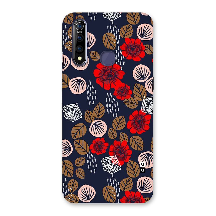 Orange Flora Back Case for Vivo Z1 Pro