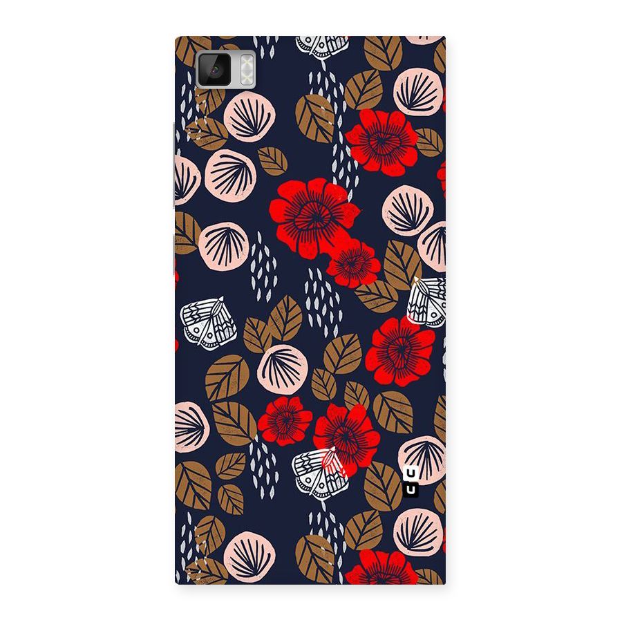 Orange Flora Back Case for Xiaomi Mi3