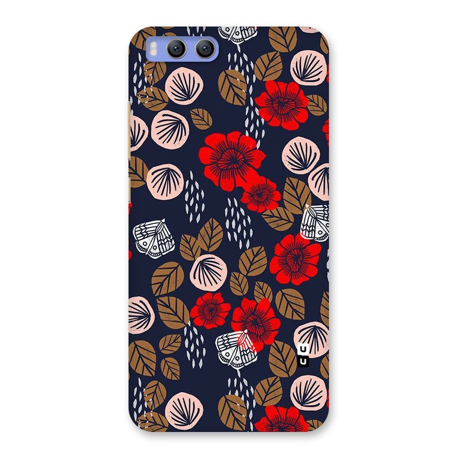 Orange Flora Back Case for Xiaomi Mi 6