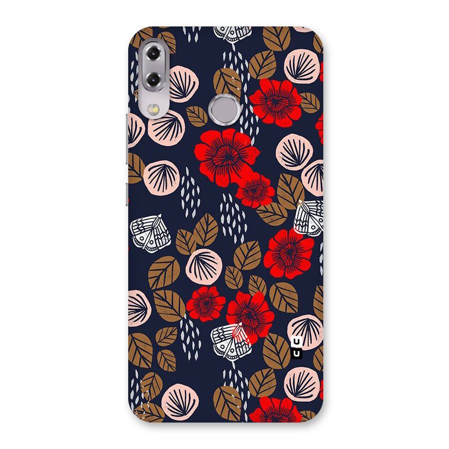 Orange Flora Back Case for Zenfone 5Z