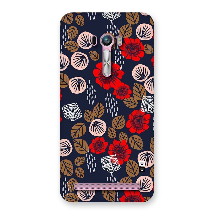 Orange Flora Back Case for Zenfone Selfie
