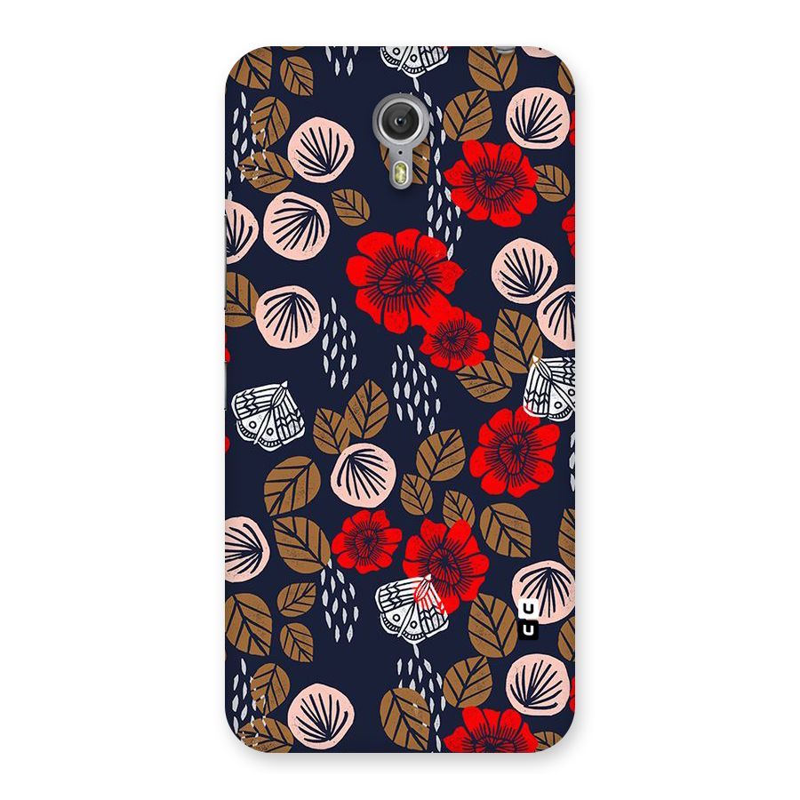 Orange Flora Back Case for Zuk Z1