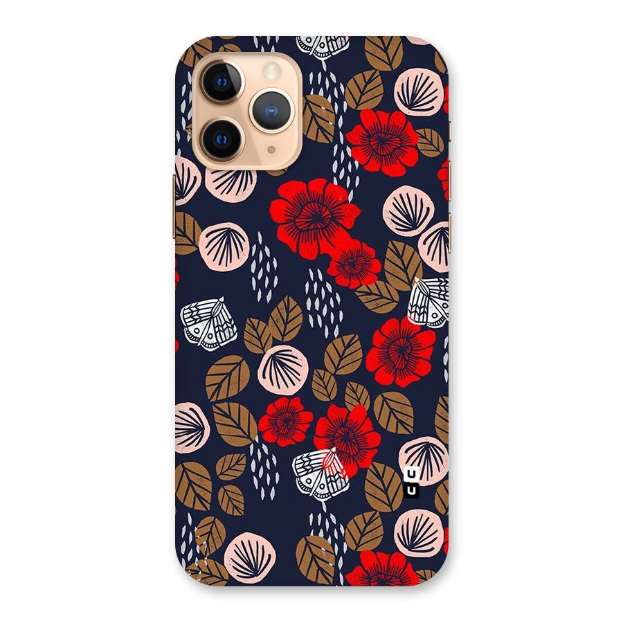 Orange Flora Back Case for iPhone 11 Pro