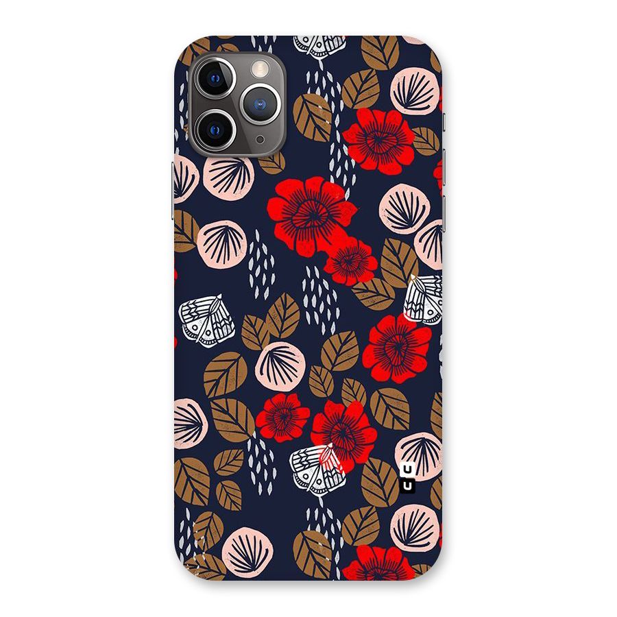 Orange Flora Back Case for iPhone 11 Pro Max