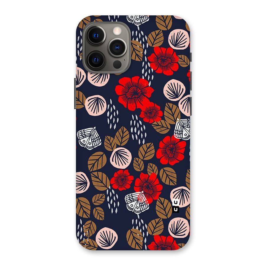 Orange Flora Back Case for iPhone 12 Pro Max