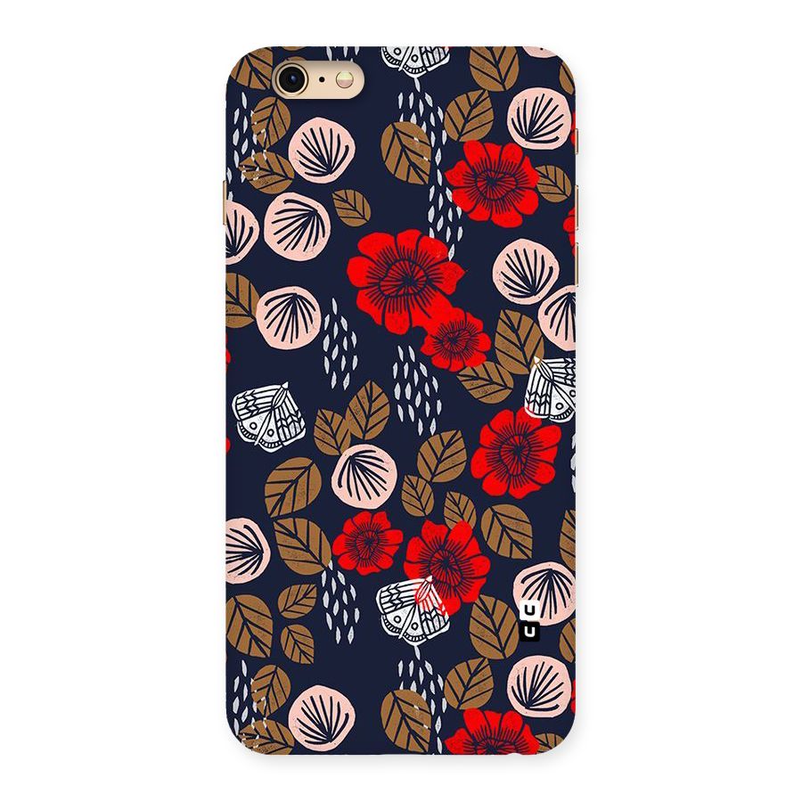 Orange Flora Back Case for iPhone 6 Plus 6S Plus