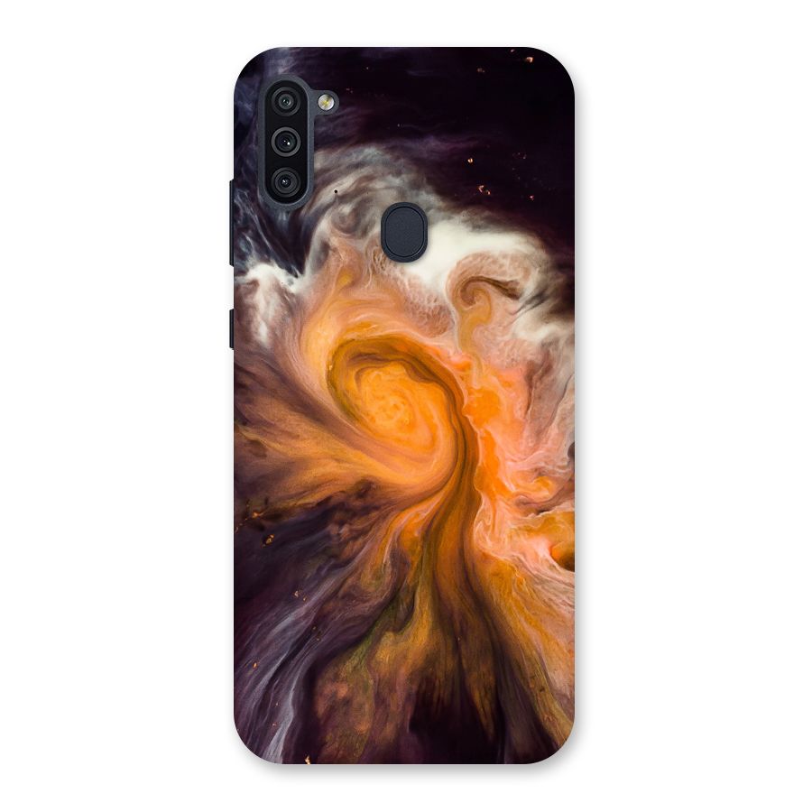 Orange Fusion Back Case for Galaxy M11
