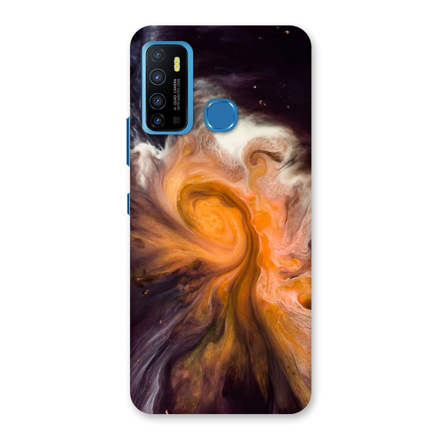 Orange Fusion Back Case for Infinix Hot 9