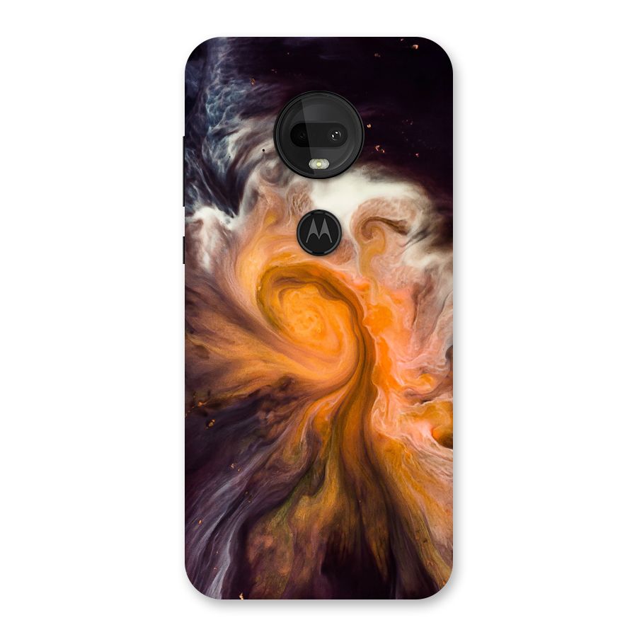 Orange Fusion Back Case for Moto G7