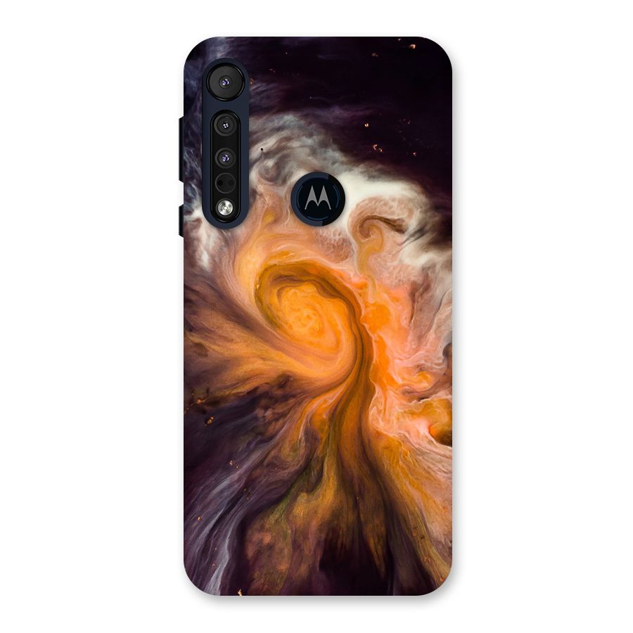 Orange Fusion Back Case for Motorola One Macro