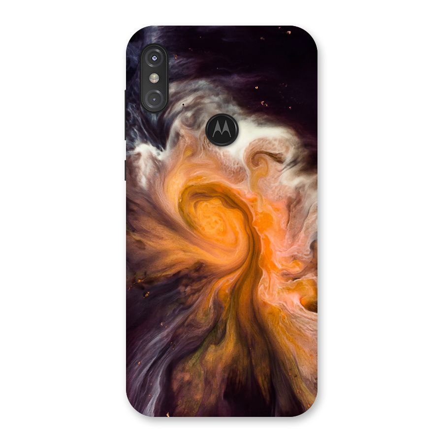 Orange Fusion Back Case for Motorola One Power