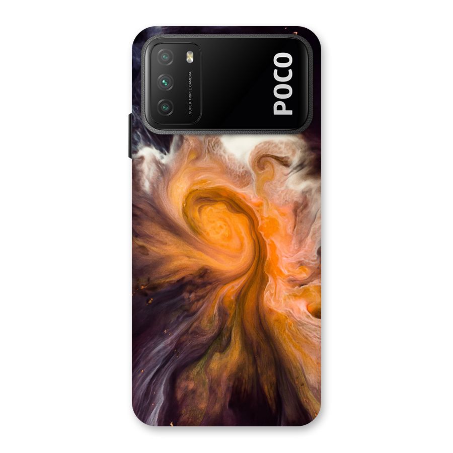 Orange Fusion Back Case for Poco M3