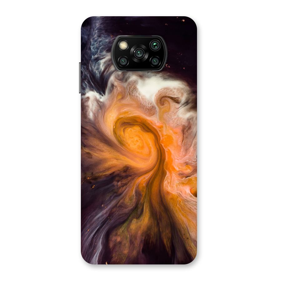 Orange Fusion Back Case for Poco X3