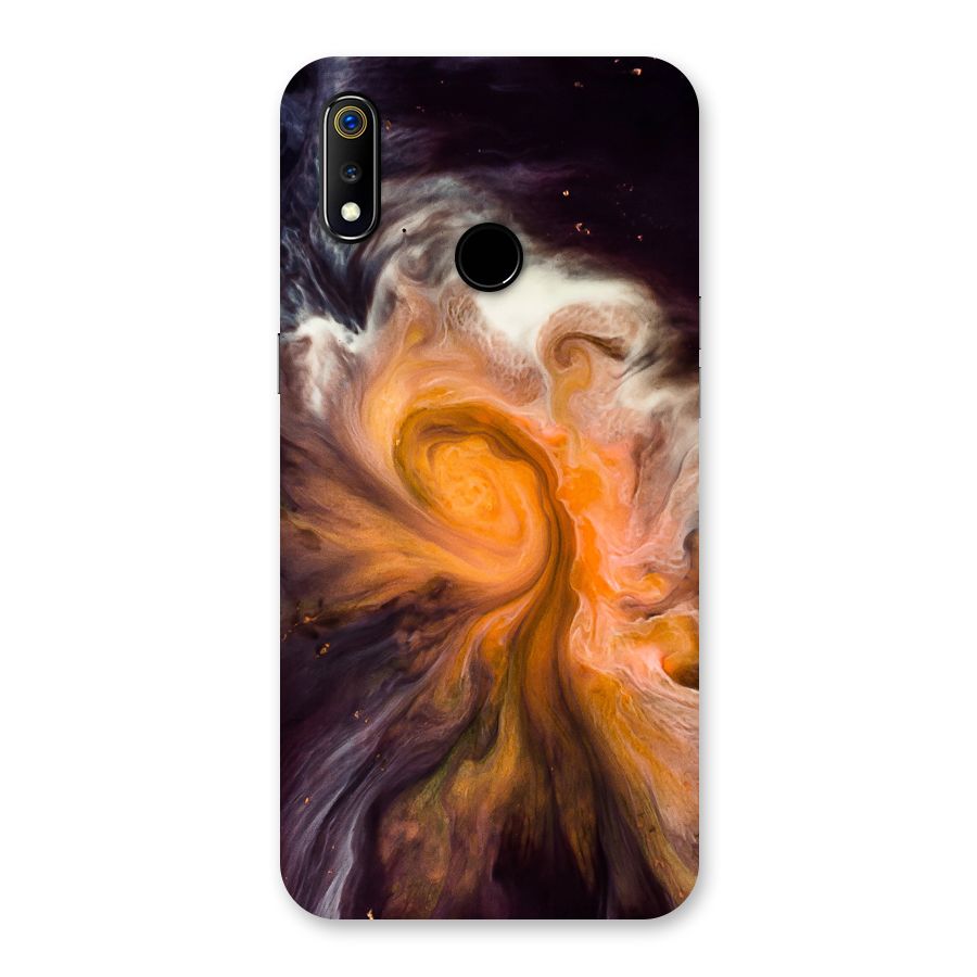 Orange Fusion Back Case for Realme 3