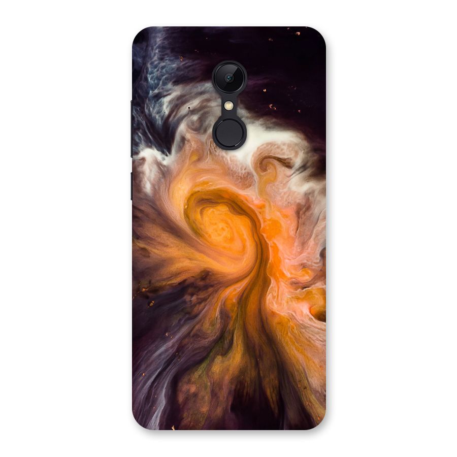 Orange Fusion Back Case for Redmi 5