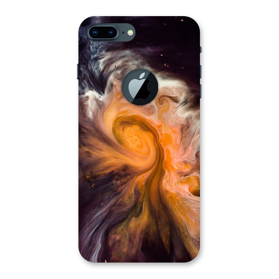 Orange Fusion Back Case for iPhone 7 Plus Logo Cut