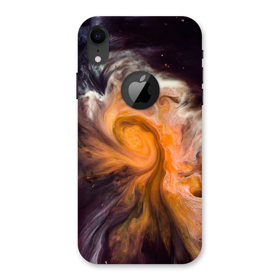 Orange Fusion Back Case for iPhone XR Logo Cut