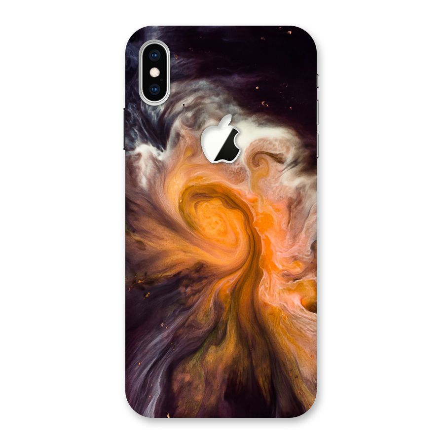 Orange Fusion Back Case for iPhone XS Max Apple Cut