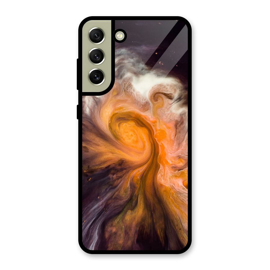 Orange Fusion Glass Back Case for Galaxy S21 FE 5G