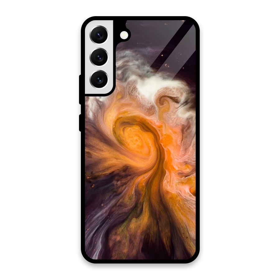 Orange Fusion Glass Back Case for Galaxy S22 Plus 5G