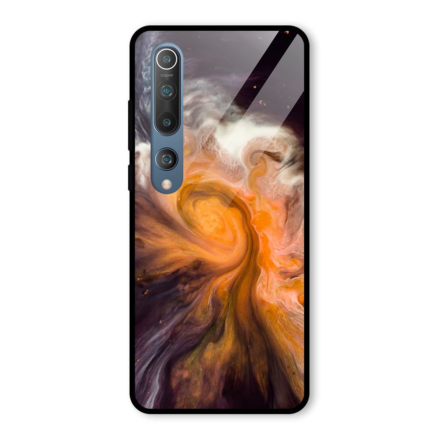 Orange Fusion Glass Back Case for Mi 10
