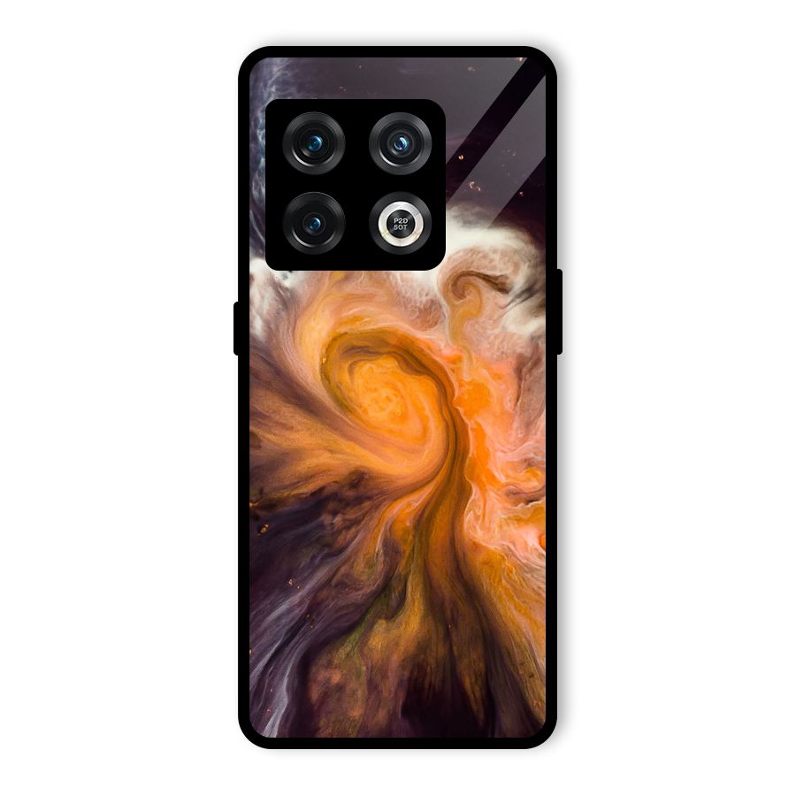 Orange Fusion Glass Back Case for OnePlus 10 Pro 5G