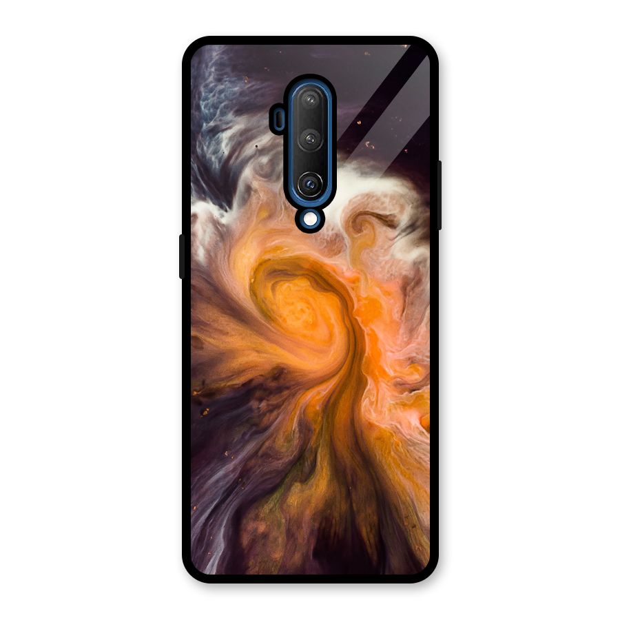 Orange Fusion Glass Back Case for OnePlus 7T Pro