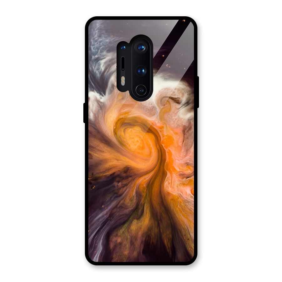 Orange Fusion Glass Back Case for OnePlus 8 Pro