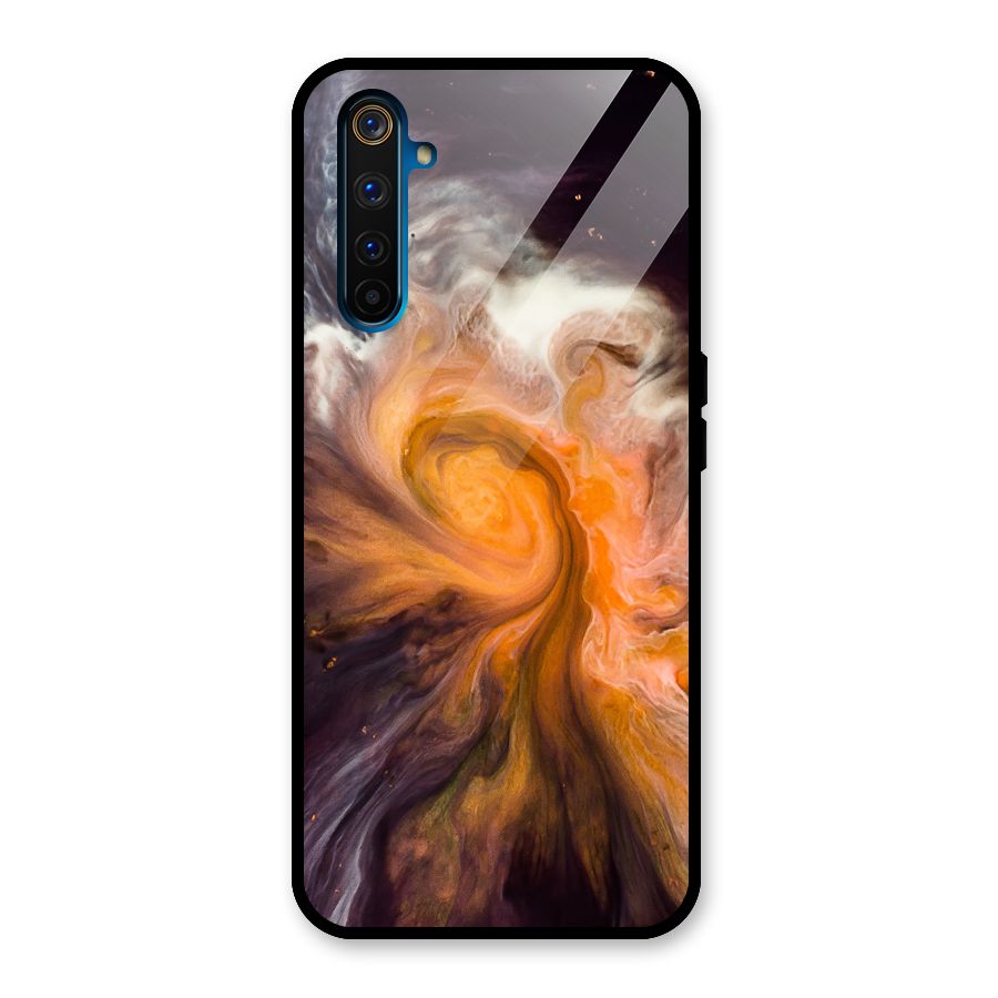 Orange Fusion Glass Back Case for Realme 6 Pro