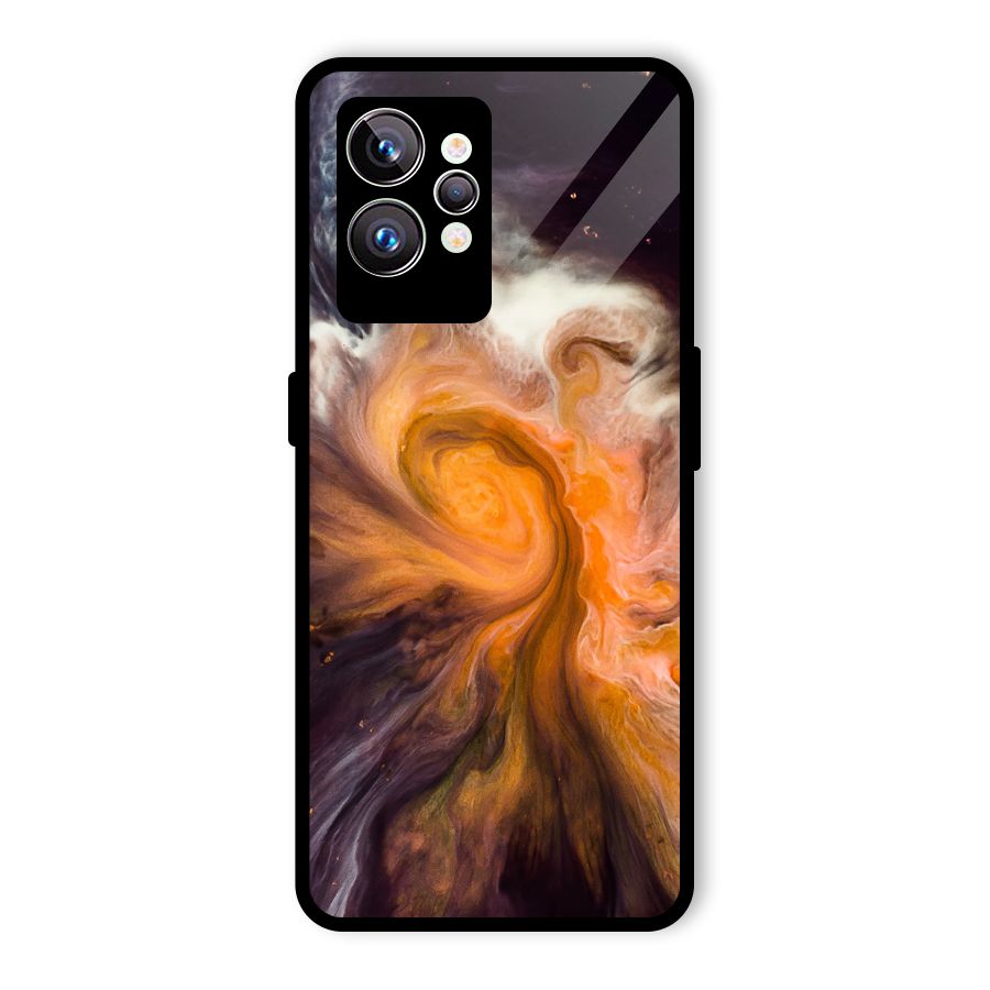 Orange Fusion Glass Back Case for Realme GT2 Pro