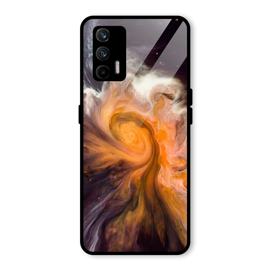 Orange Fusion Glass Back Case for Realme GT 5G