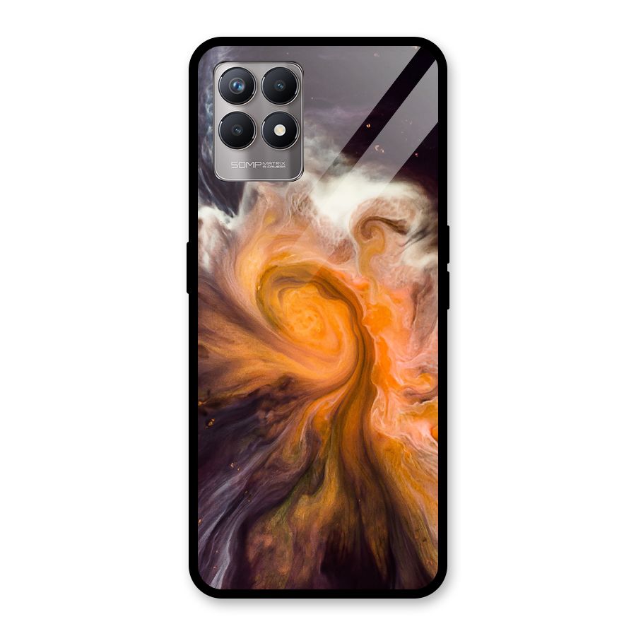 Orange Fusion Glass Back Case for Realme Narzo 50